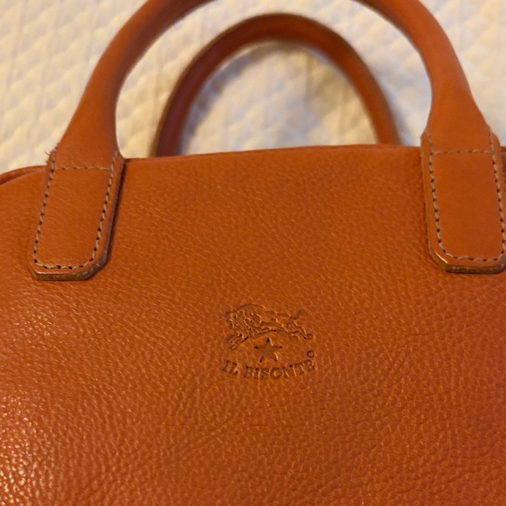 Il BISONTE Tan Leather crossbody handbag - Picture 2 of 9